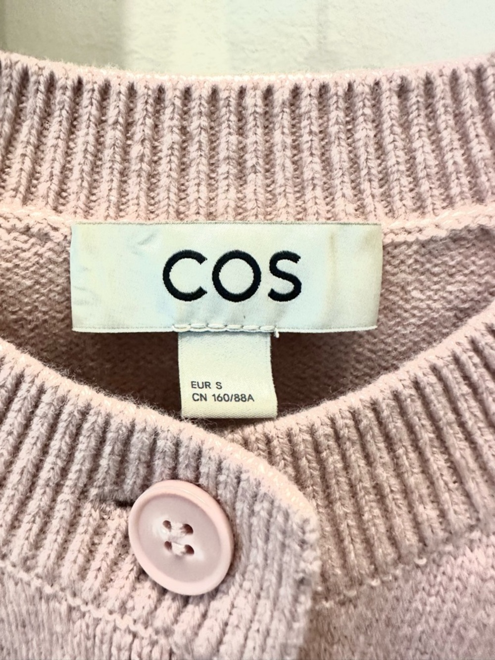 COS Merino Wool Cardigan in Light Pink size S, EUC. - Picture 4 of 7